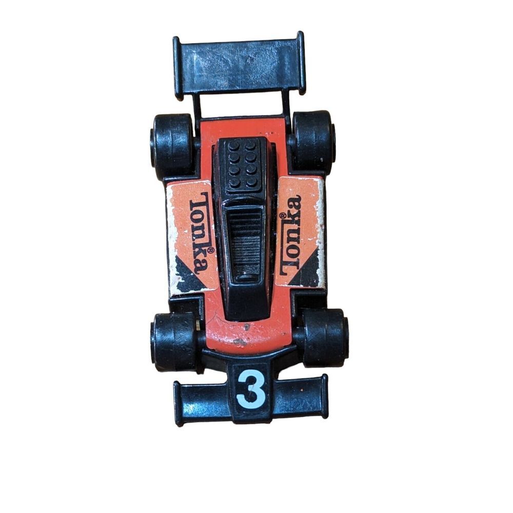 Tonka Indy Race Car #3, Vintage 1979 Plastic Hong Kong 4" Toy‎